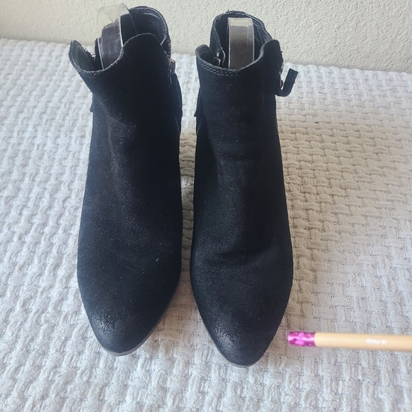 FRYE Black Suede Ankle Boots Women's Size 8.5 - Picture 6 of 15